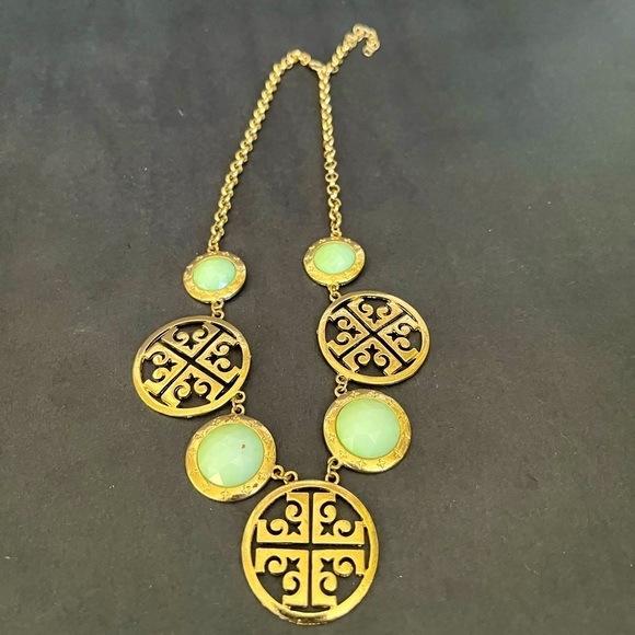 Anthropologie Jewelry - Isis Fashion Jewelry Blue and Golden Set